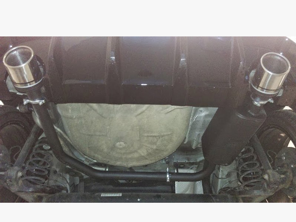 Ford Fiesta Mk7 HIGH Quality DUAL EXIT Stainless Steel Axle-back Exhaust System With Silencer And Exhaust Pipes - Image 3