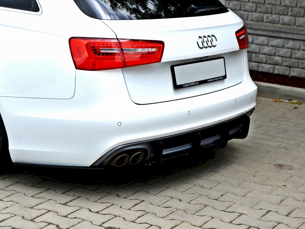 Audi A6 C7 S-line Avant (2.0 TDI) Rear Diffuser & Rear Side Splitters (2011-2014) - Image 2