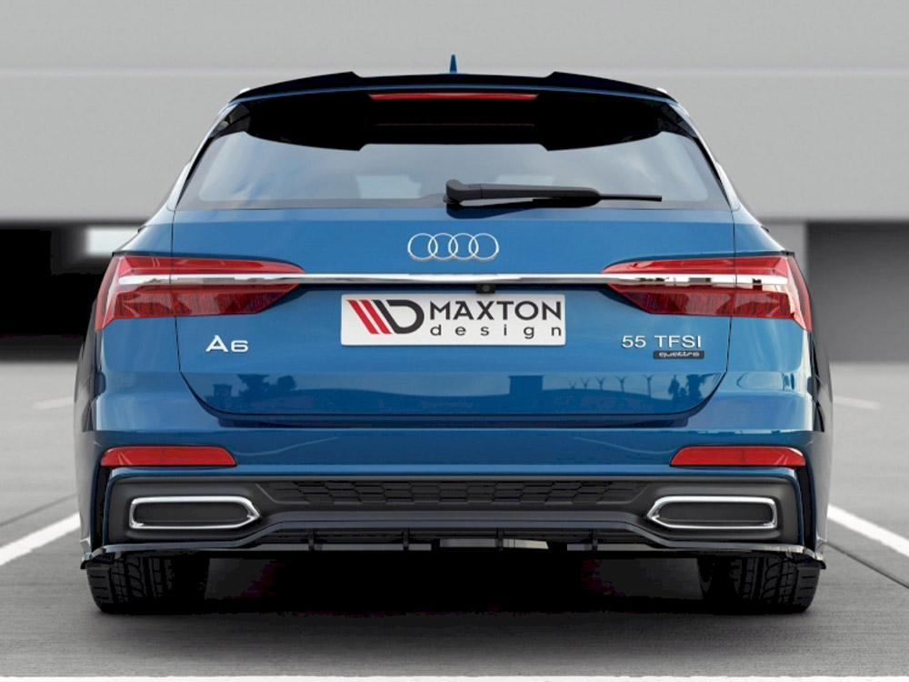 Central Rear Splitter (Vertical Bars) Audi A6 S-Line Avant C8 - Image 3