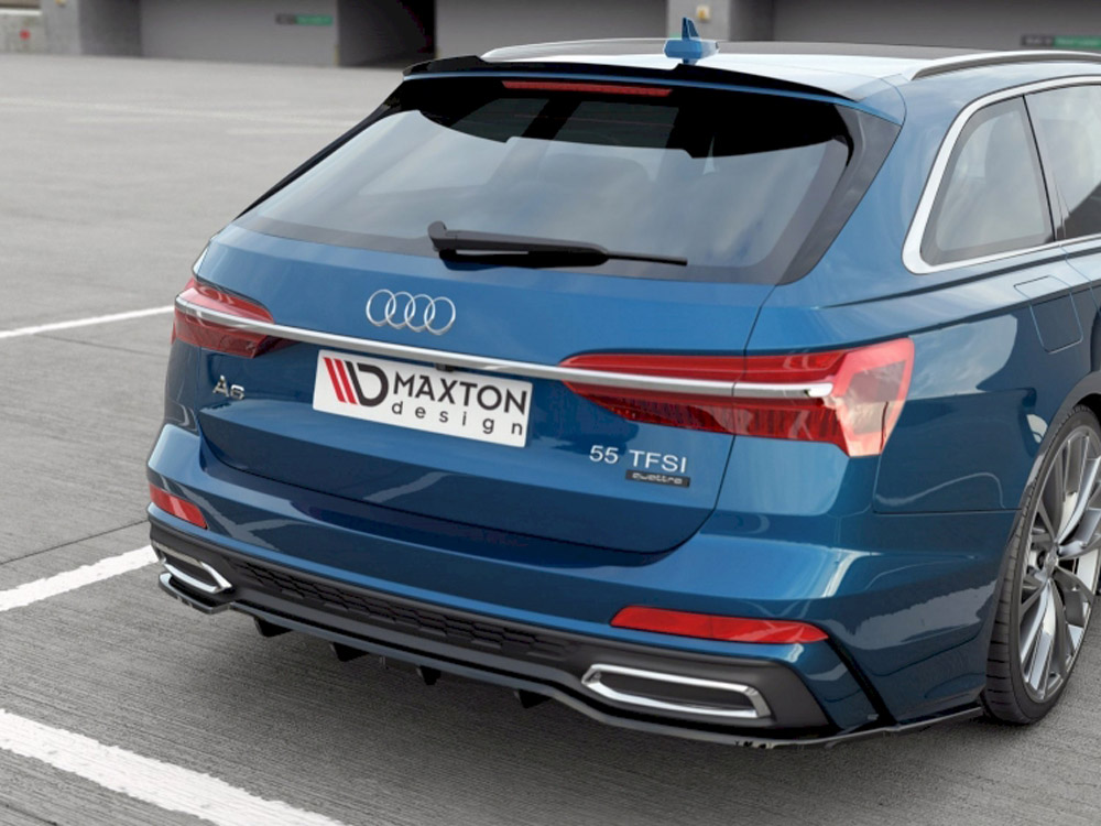 Central Rear Splitter (Vertical Bars) Audi A6 S-Line Avant C8 - Image 2