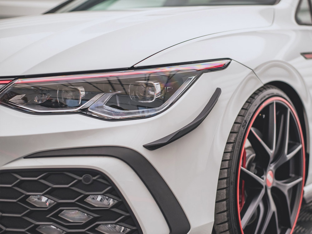 Front Bumper Wings (Canards) VW Golf 8 GTI / R-line (2020-) - Image 4
