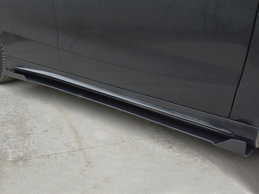 Racing Side Skirts Diffusers V.1 Mercedes CLA A45 AMG C117 Facelift (2017-UP)