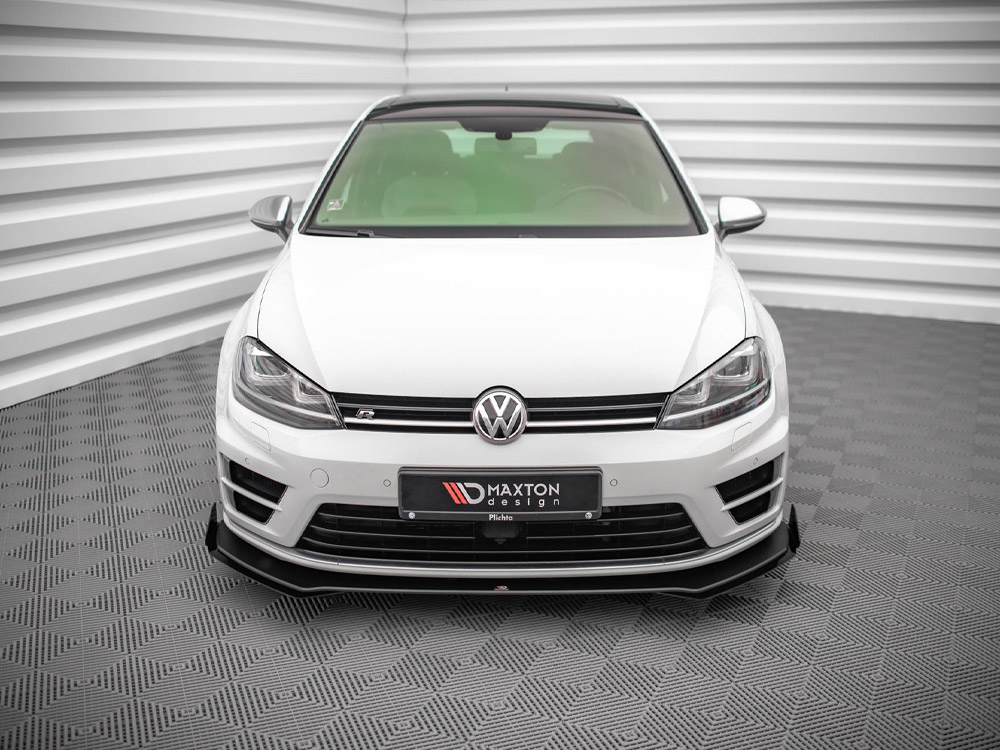 Street PRO Front Splitter V.1 (+flaps) VW Golf R MK7 (2013-2016) - Image 2