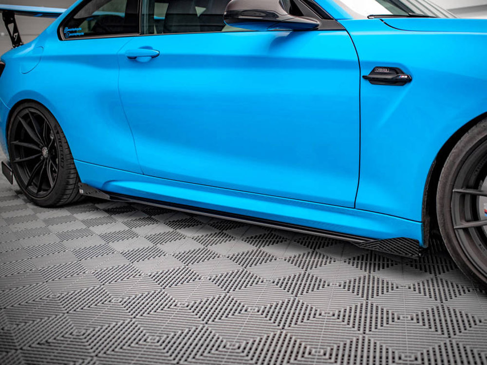 Street PRO Side Skirts Diffusers (+flaps) Bmw M2 F87 (2016-2020) - Image 3