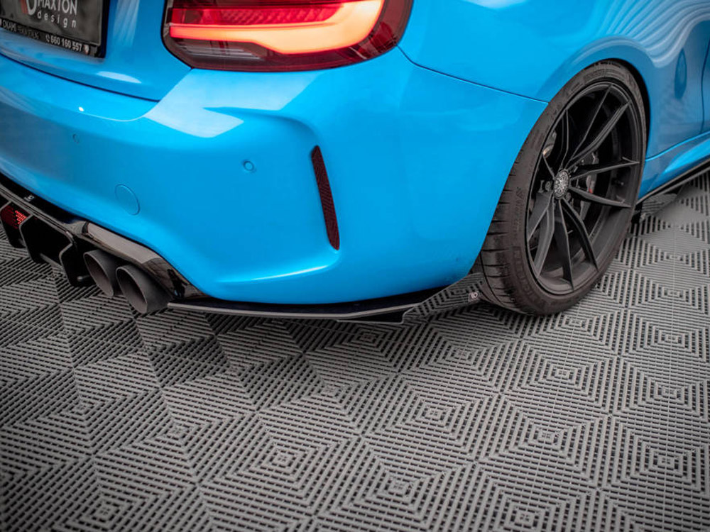 Street PRO Rear Side Splitters (+flaps) Bmw M2 F87 (2016-2020) - Image 3