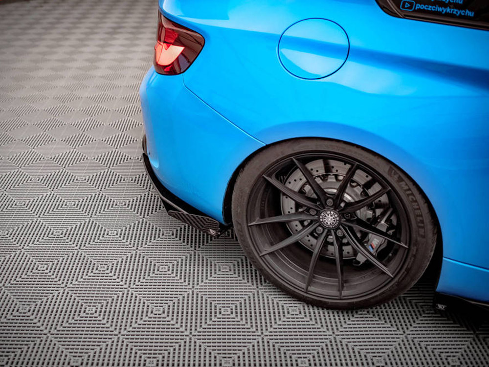Street PRO Rear Side Splitters (+flaps) Bmw M2 F87 (2016-2020) - Image 4