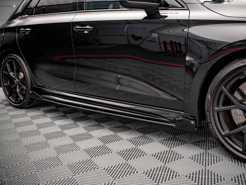 Street PRO Side Skirts Diffusers (+flaps) Audi RS3 Sportback 8Y (2020-) - Image 3