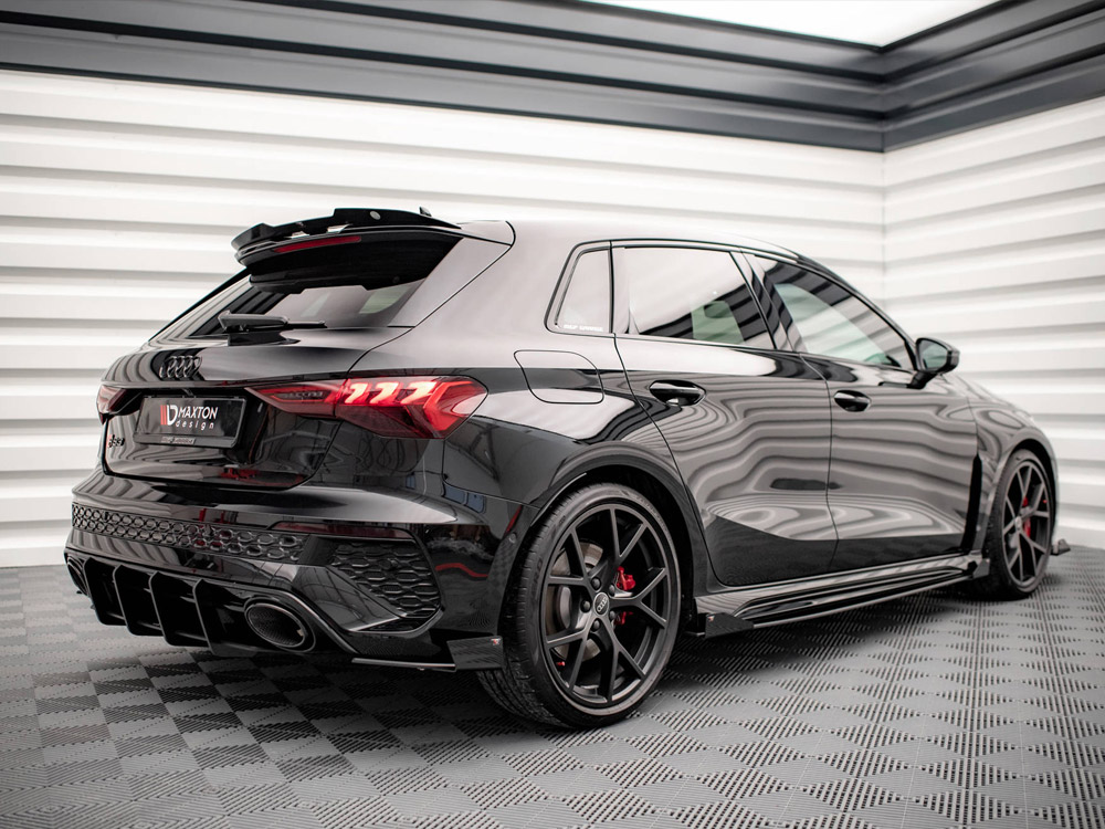 Street PRO Rear Side Splitters + Flaps Audi RS3 Sportback 8Y - Image 2