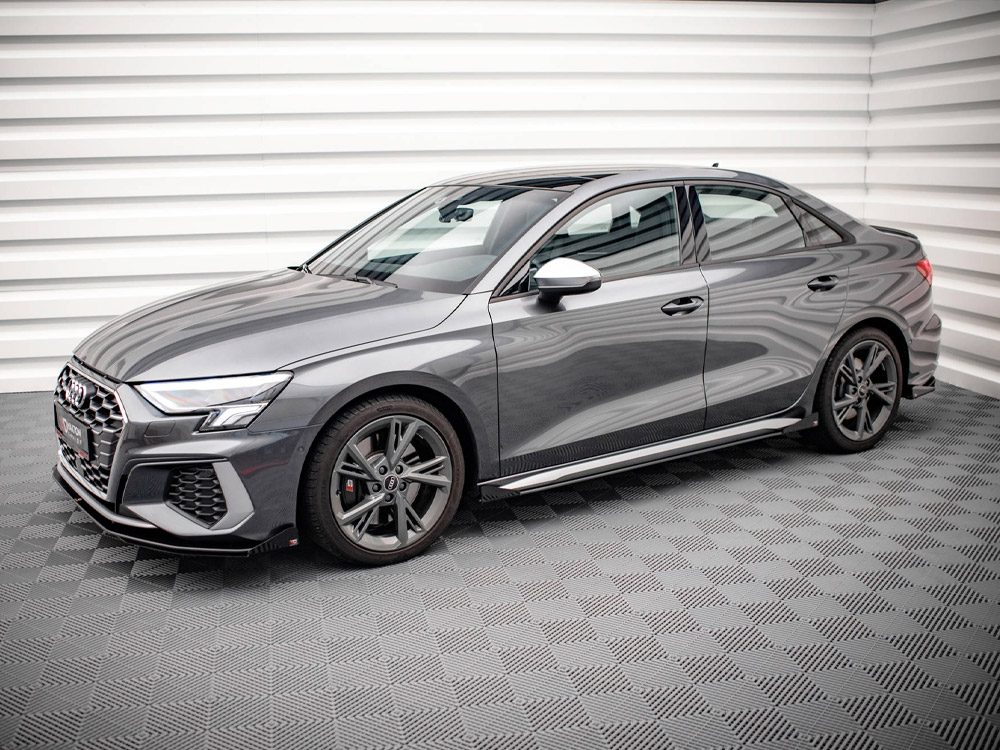 Street PRO Side Skirts Diffusers (+flaps) Audi S3 / A3 S-line 8Y (2020-) - Image 2