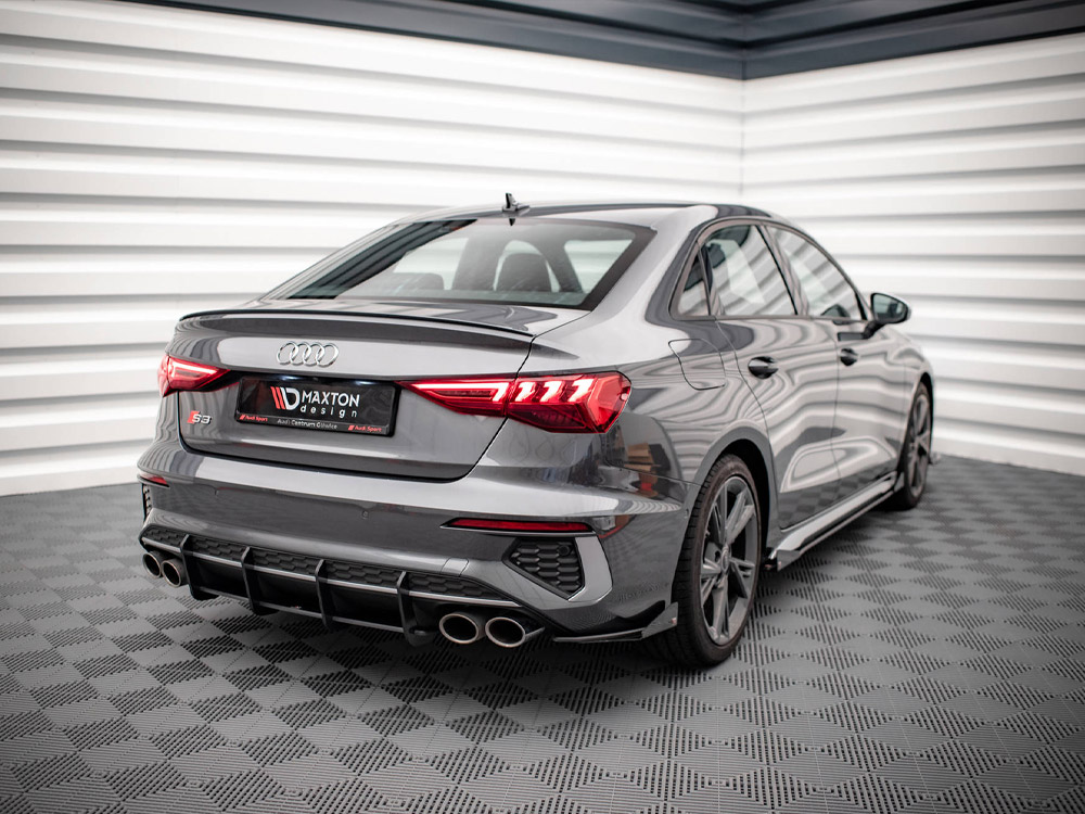 Street PRO Rear Side Splitters (+flaps) Audi S3 Sedan 8Y (2020-) - Image 3