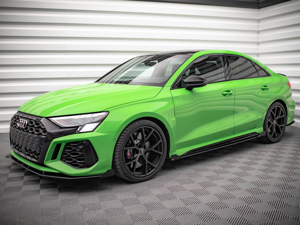 Street PRO Side Skirts Diffusers (+flaps) Audi RS3 Sedan 8Y (2020-) - Image 2