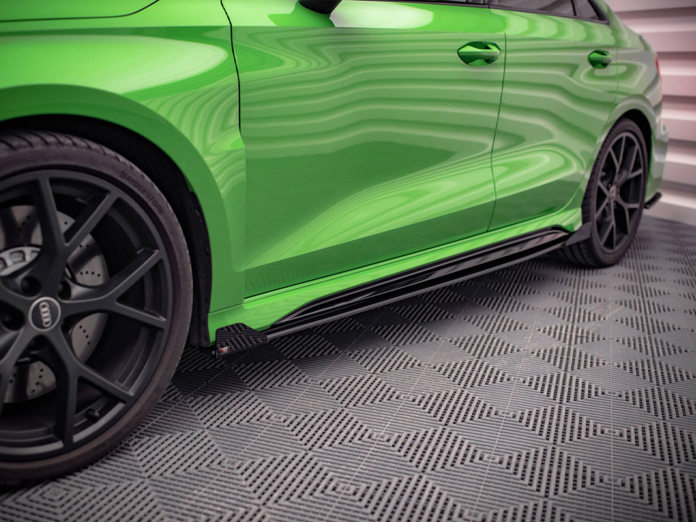 Street PRO Side Skirts Diffusers (+flaps) Audi RS3 Sedan 8Y (2020-) - Image 4