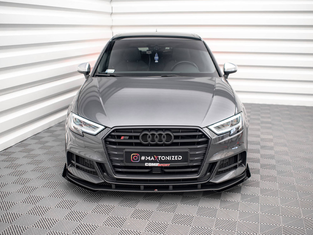 Street PRO Front Splitter V.1 (+flaps) Audi S3 Sportback 8V Facelift - Image 3