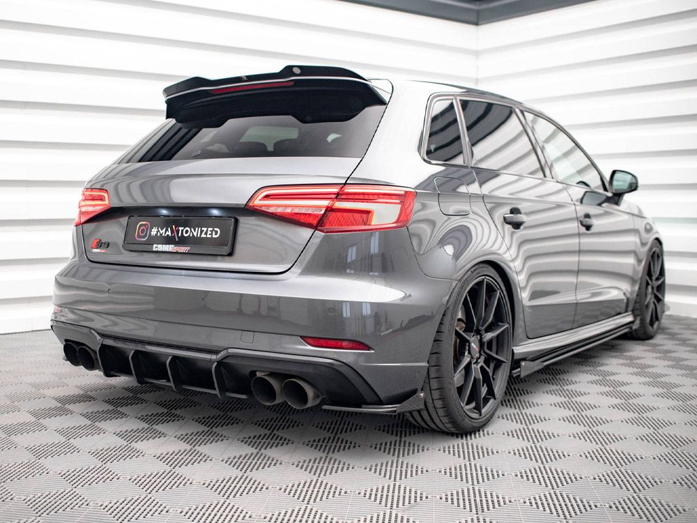 Street PRO Rear Side Splitters (+flaps) Audi S3 Sportback 8V Facelift - Image 2
