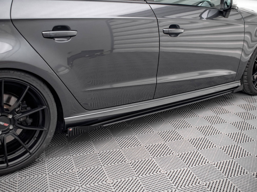 Street PRO Side Skirts Diffusers (+flaps) Audi S3 Sportback 8V Facelift - Image 3