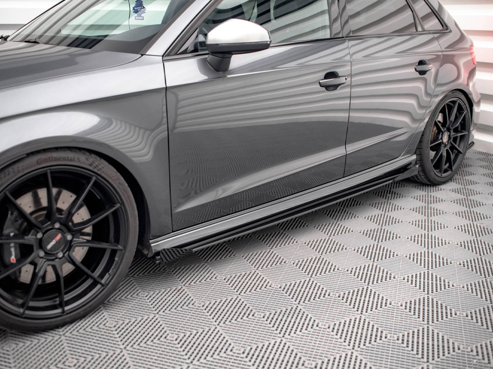 Street PRO Side Skirts Diffusers (+flaps) Audi S3 Sportback 8V Facelift - Image 4