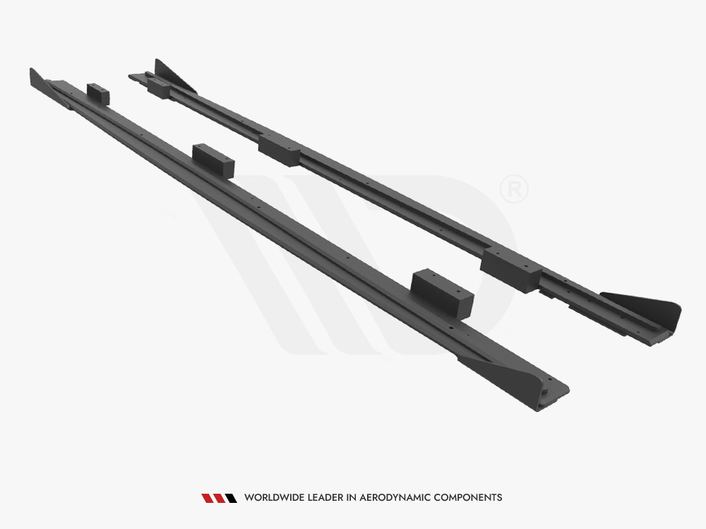 Street PRO Side Skirts Diffusers (+flaps) Audi S3 Sportback 8V Facelift - Image 5