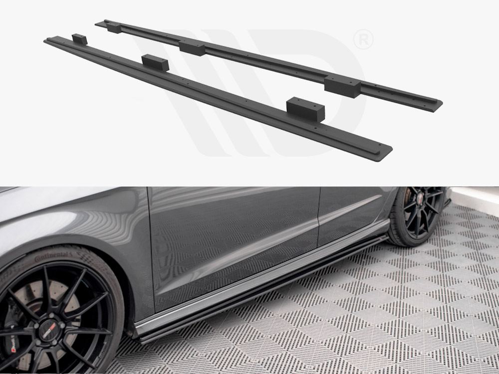 Street PRO Side Skirts Diffusers Audi S3 Sportback 8V Facelift