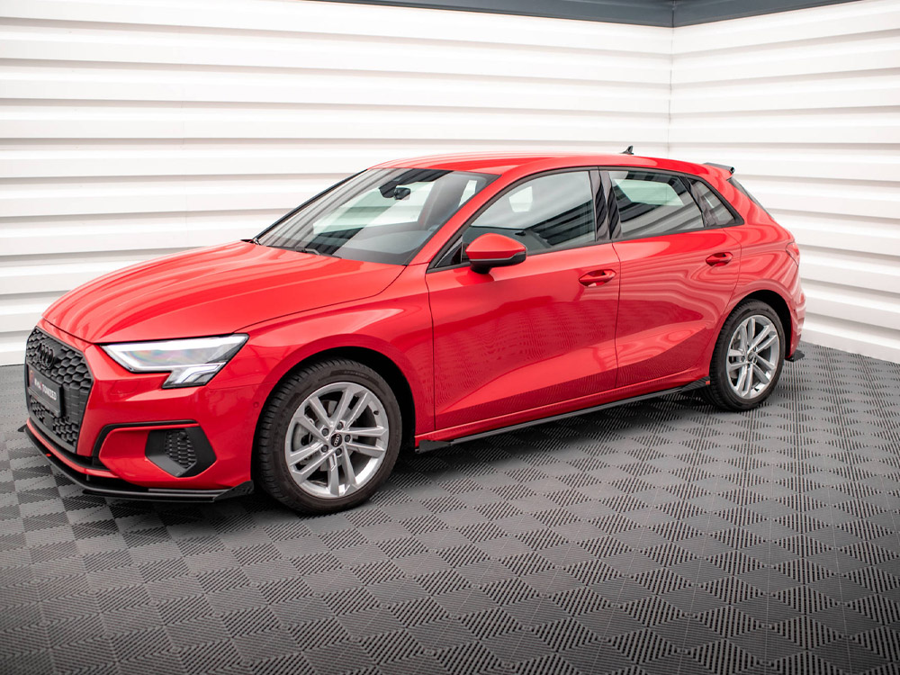 Street PRO Side Skirts Diffusers + Flaps Audi A3 8Y - Image 2
