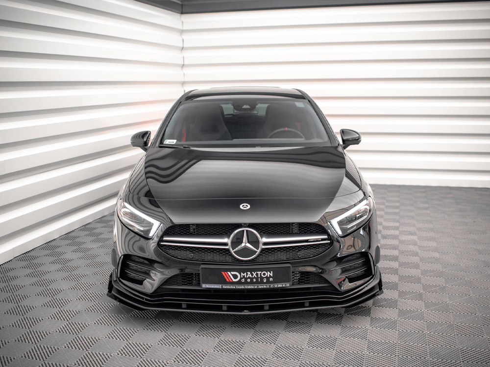 Street PRO Front Splitter + Flaps Mercedes A35 AMG / AMG-Line Aero Pack W177 - Image 3