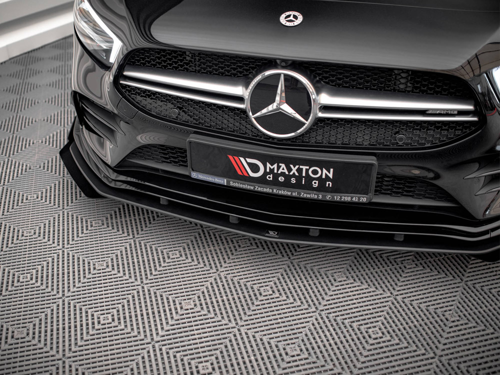Street PRO Front Splitter + Flaps Mercedes A35 AMG / AMG-Line Aero Pack W177 - Image 4