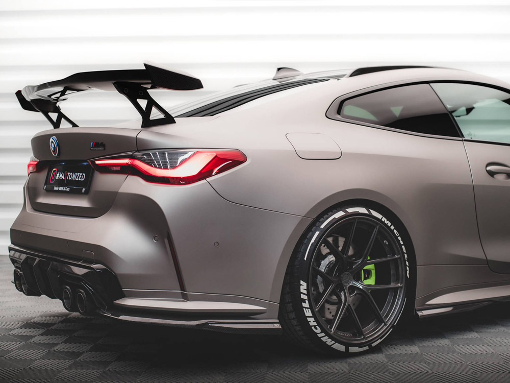 Carbon Fiber Rear Side Splitters BMW M4 G82 - Image 4