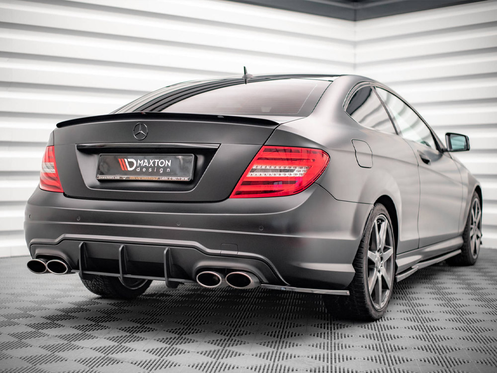 Street Pro Rear Diffuser Mercedes C Coupe AMG-Line C204 - Image 2