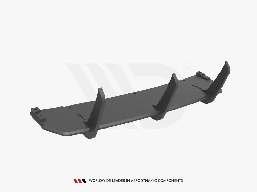 Street Pro Rear Diffuser Mercedes C Coupe AMG-Line C204 - Image 5