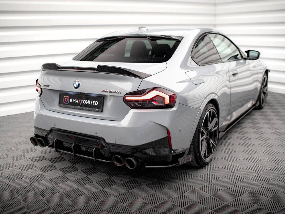 Street Pro Rear Side Splitters + Flaps BMW 2 Coupe M240i G42 - Image 2