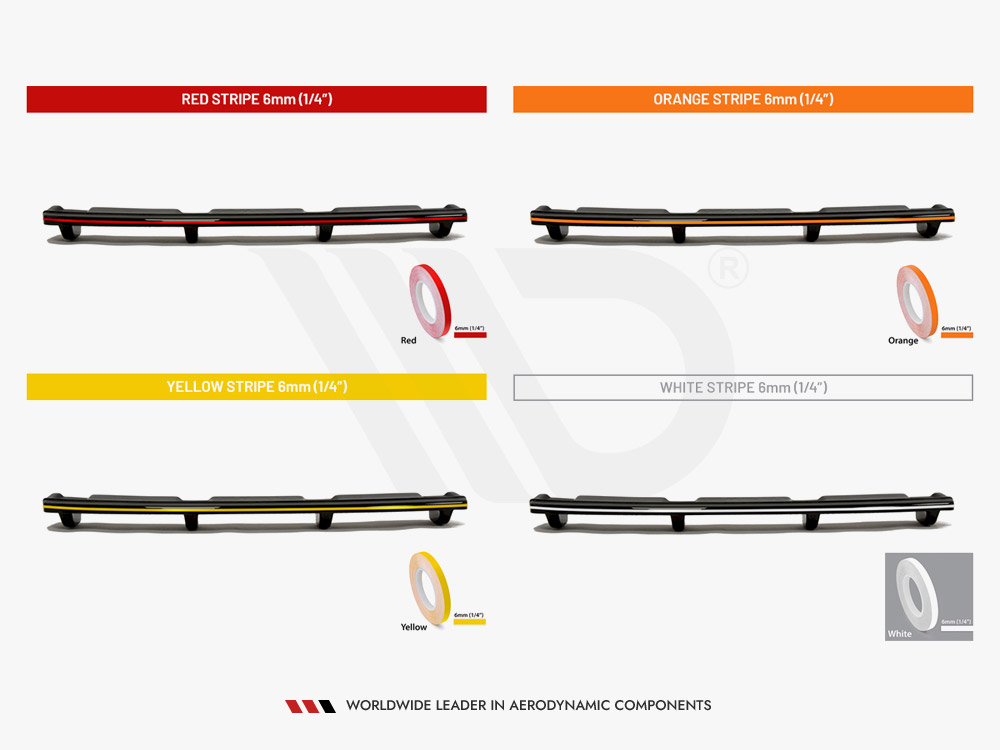 Central Rear Splitter (Vertical Bars) Audi A6 S-Line Avant C8 - Image 6