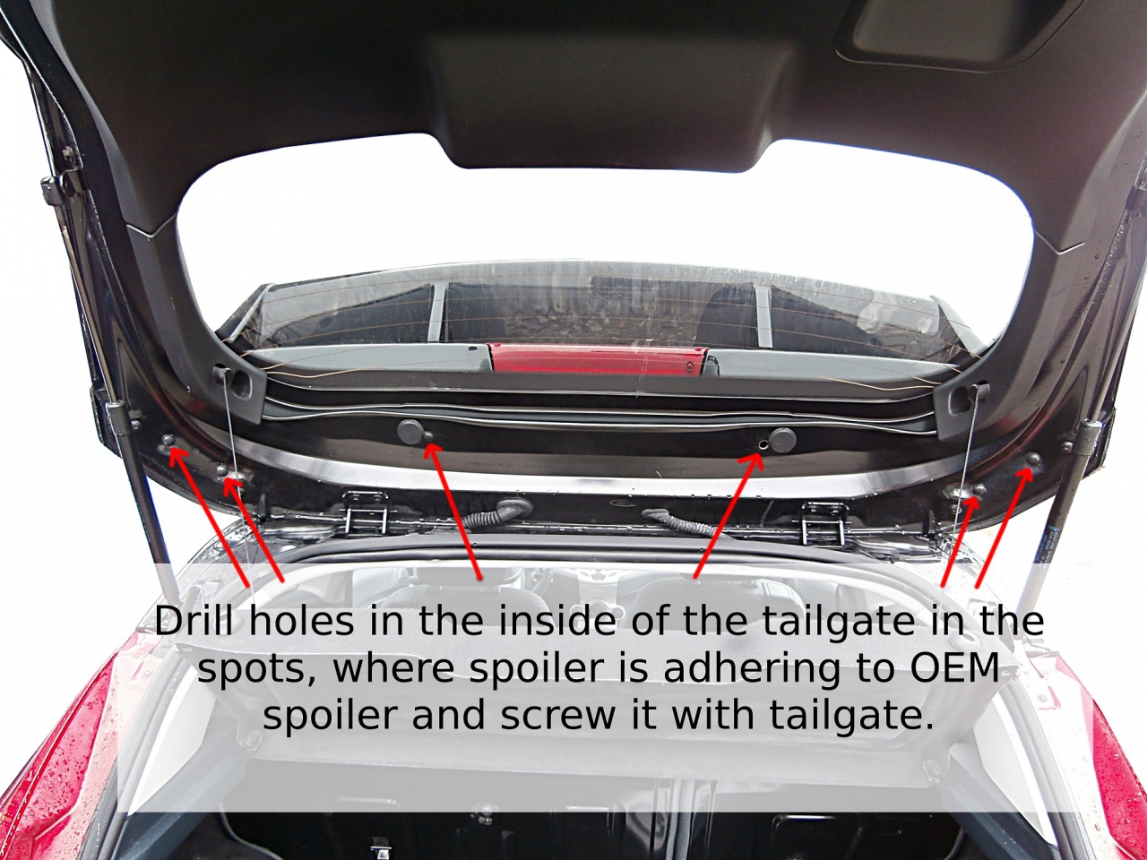 Roof Spoiler Ford Fiesta MK7 (Focus RS Look) - Image 4