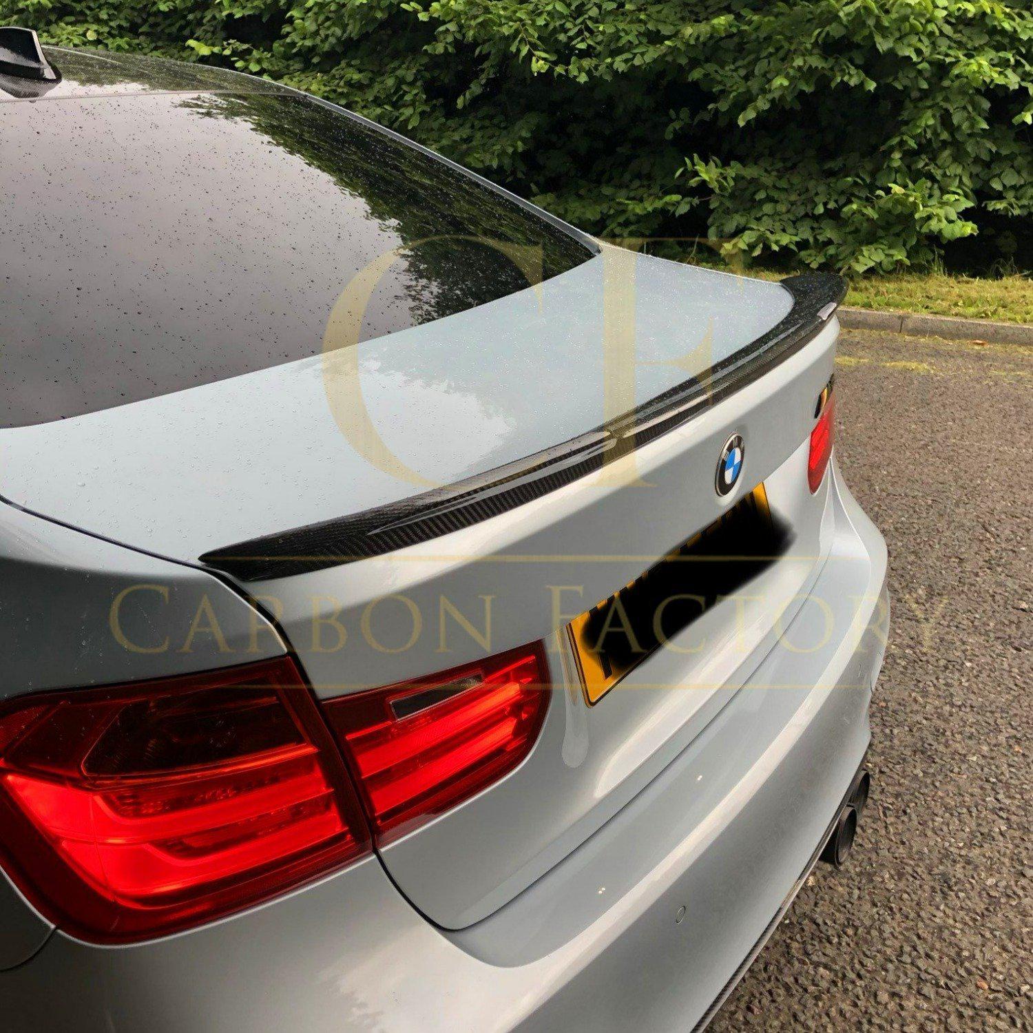 BMW 3 Series F30 F80 Saloon inc M3 Carbon Fibre Boot Spoiler CS Style 13-18 - Image 6