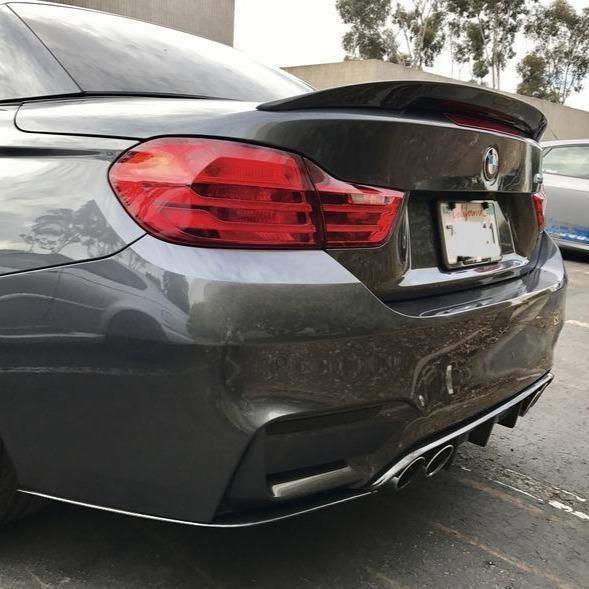 BMW 4 Series F33 Convertible inc F83 M4 M Performance Style Carbon Fibre Boot Spoiler 14-20