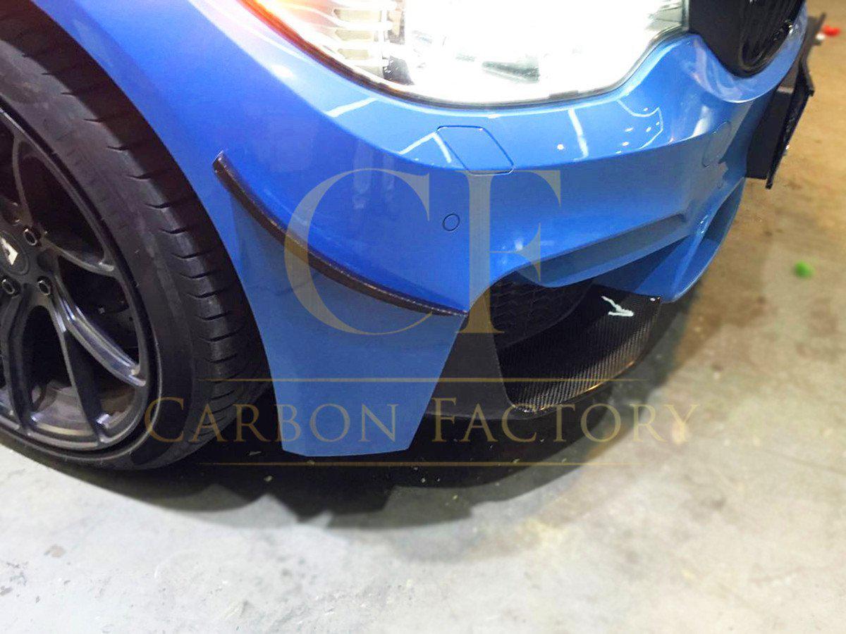 BMW F80 M3 F82 F83 M4 2 Pieces Carbon Fibre Front Canards 14-20 - Image 2