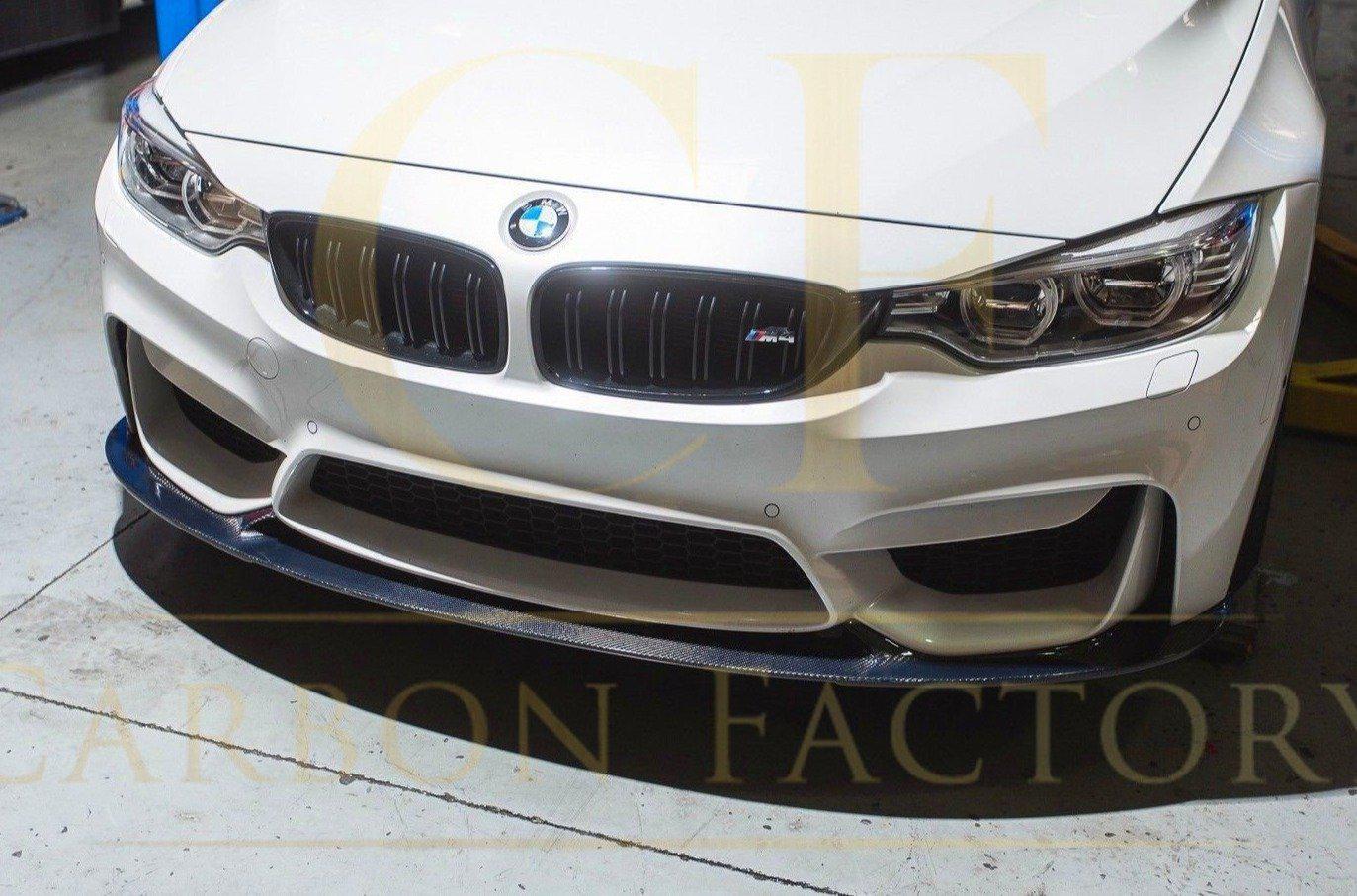 BMW F80 M3 F82 F83 M4 3D Style Carbon Fibre Front Splitter 14-20 - Image 6