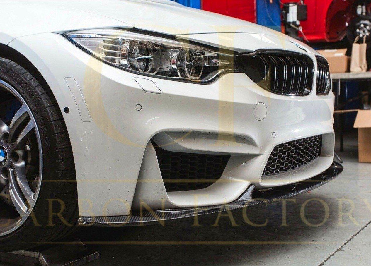BMW F80 M3 F82 F83 M4 3D Style Carbon Fibre Front Splitter 14-20 - Image 7