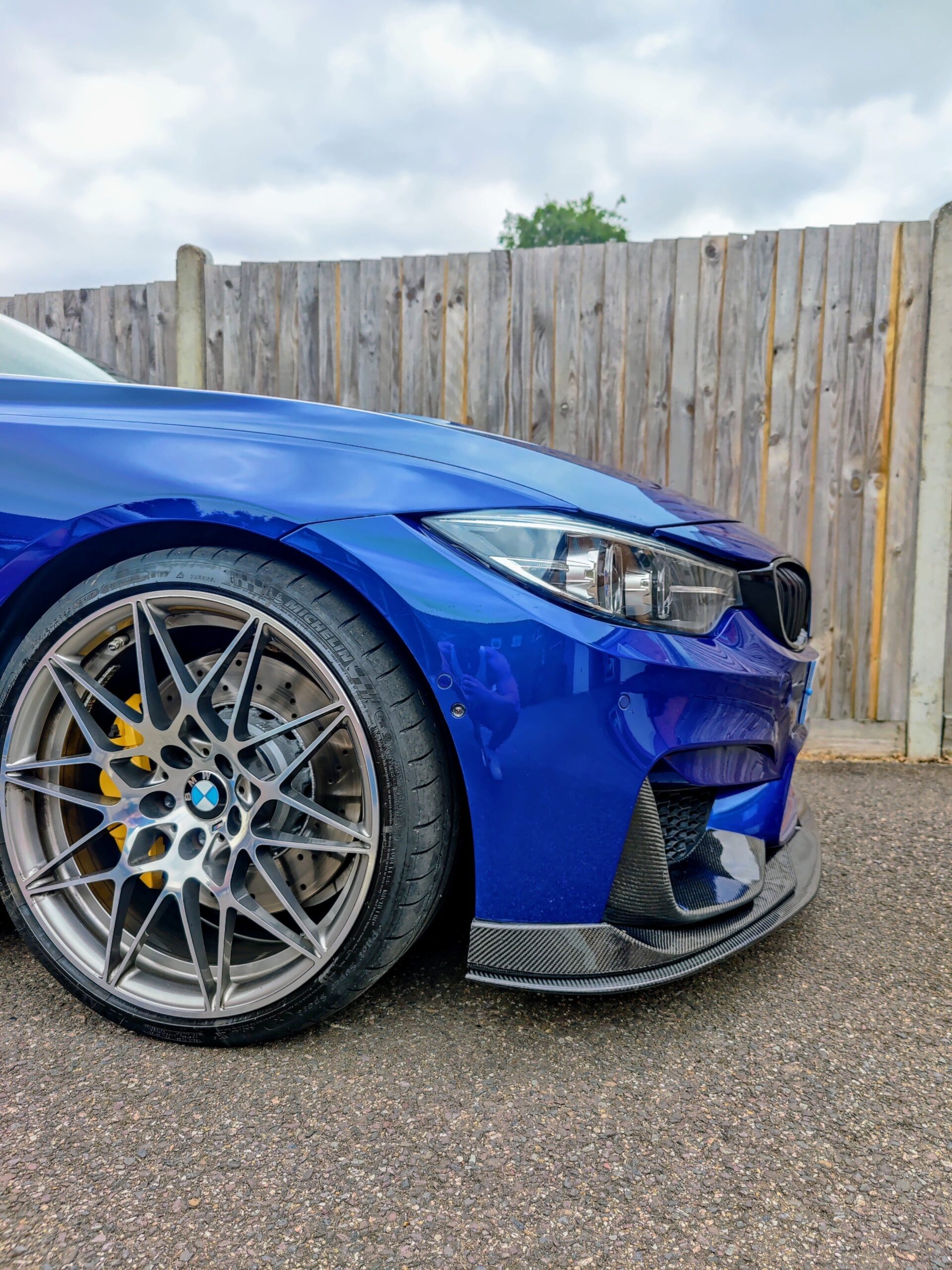 BMW F80 M3 F82 F83 M4 AC Style Carbon Fibre Front Splitter 14-20 - Image 2