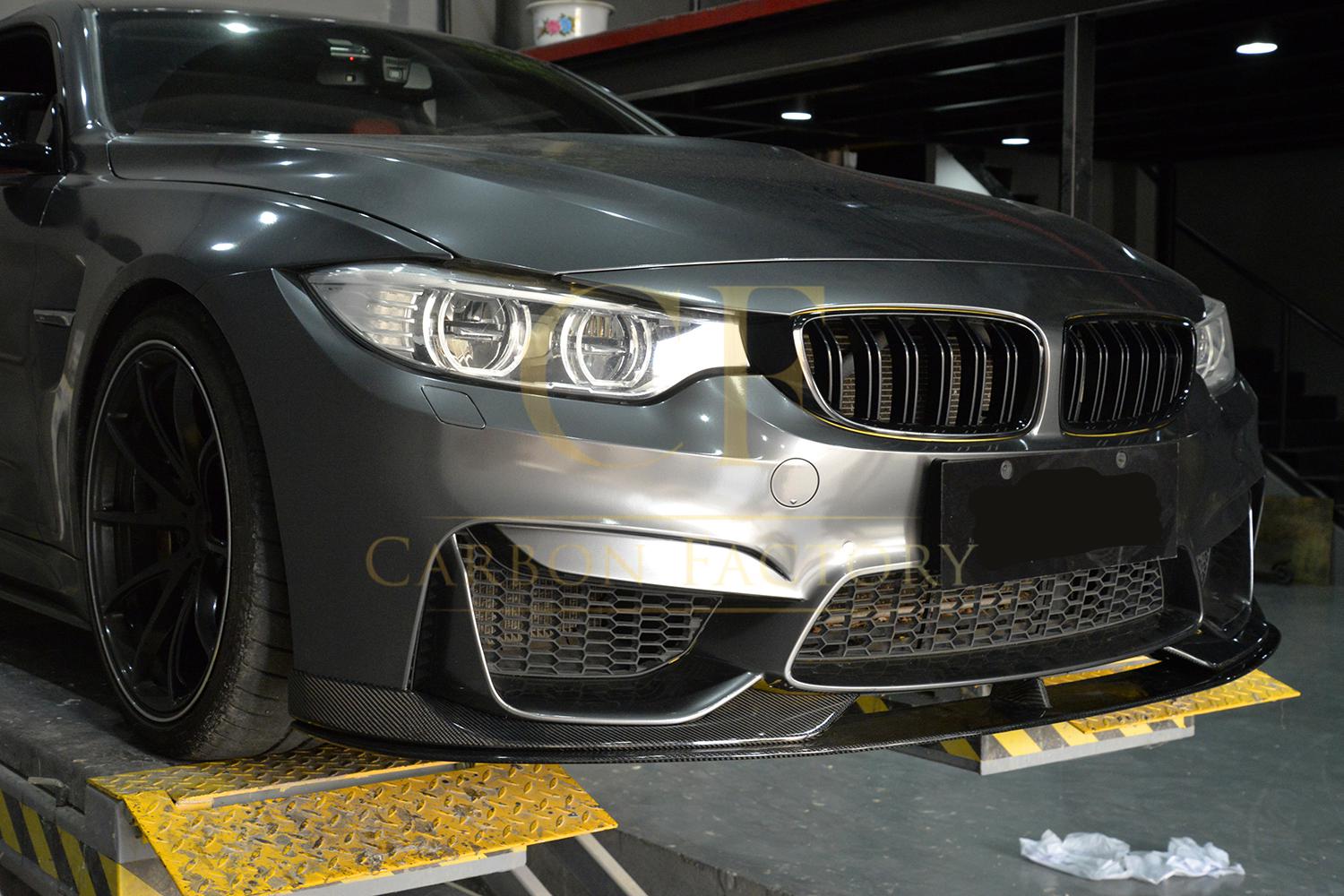 BMW F80 M3 F82 F83 M4 AC Style Carbon Fibre Front Splitter 14-20 - Image 6
