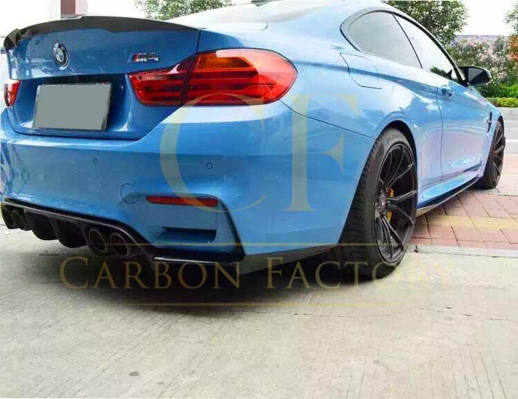 BMW F80 M3 F82 F83 M4 AC Style Carbon Fibre Side Skirt Extension 2014-2020 - Image 3