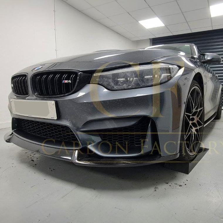 BMW F80 M3 F82 F83 M4 CS Style Carbon Fibre Front Splitter 14-20 - Image 5