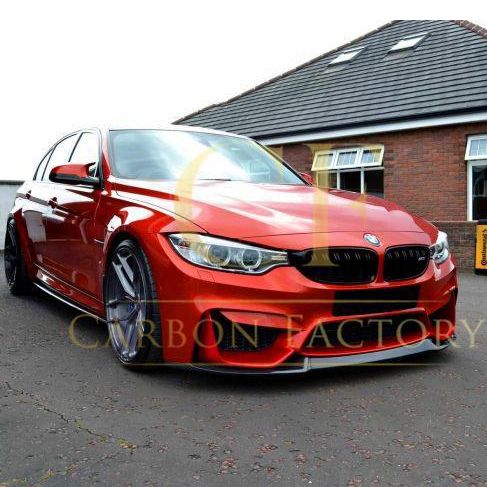 BMW F80 M3 F82 F83 M4 CS Style Gloss Black Front Splitter 14-20 - Image 4