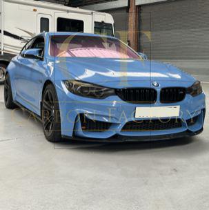 BMW F80 M3 F82 F83 M4 CS Style Gloss Black Front Splitter 14-20 - Image 5