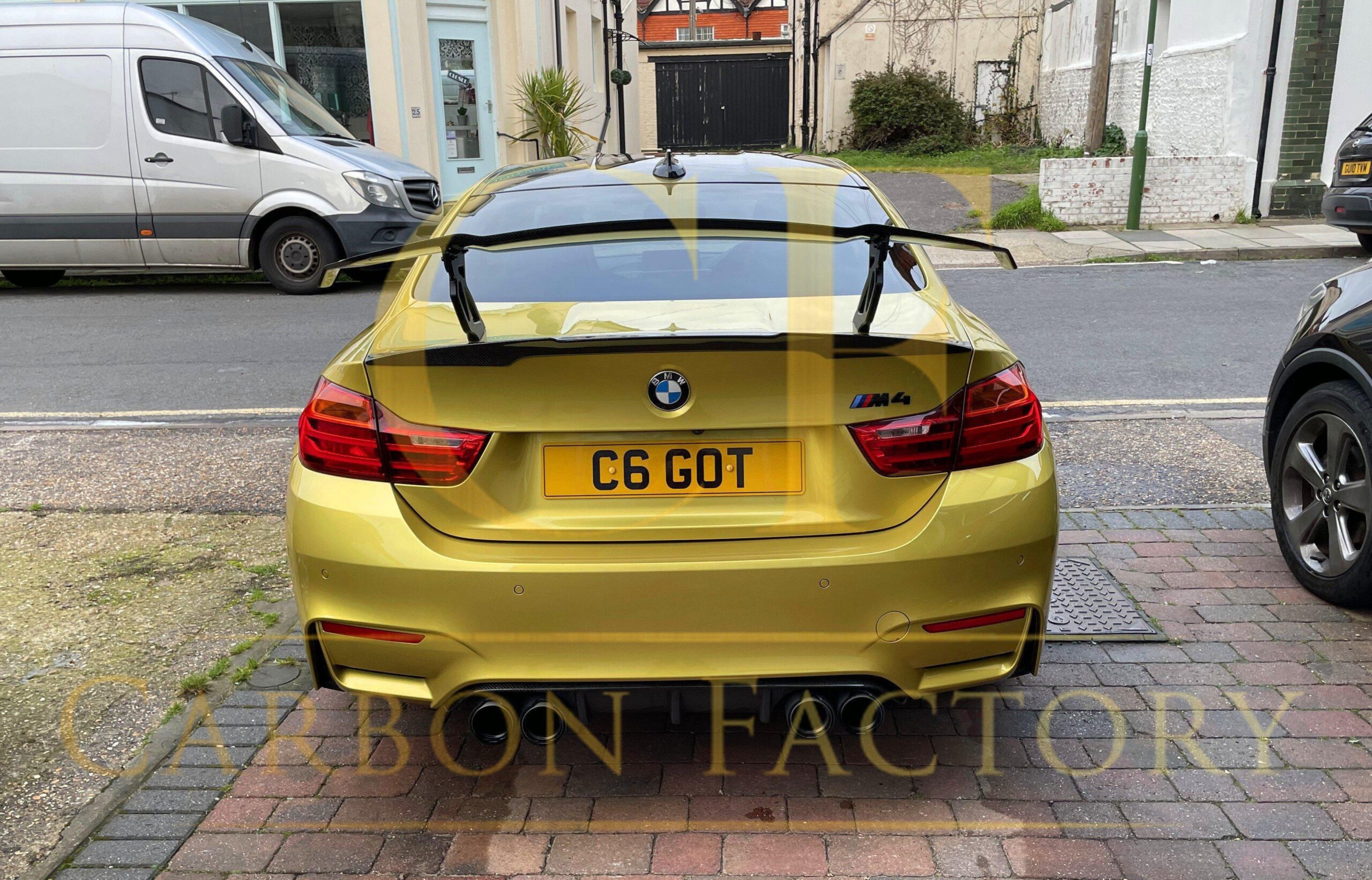BMW F80 M3 F82 F83 M4 Carbon Fibre Boot Spoiler GTS V Style 14-20 - Image 2