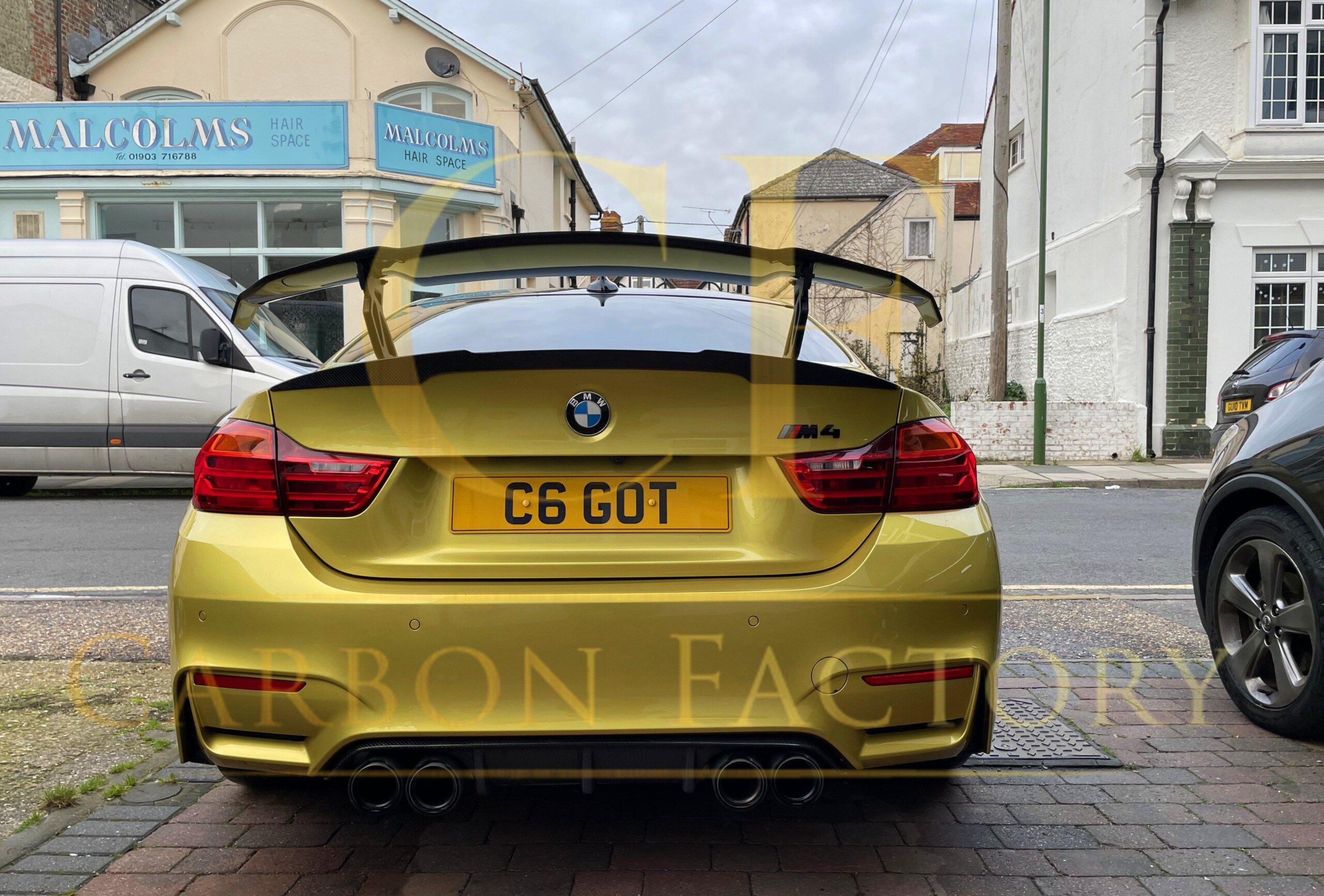 BMW F80 M3 F82 F83 M4 Carbon Fibre Boot Spoiler GTS V Style 14-20 - Image 3