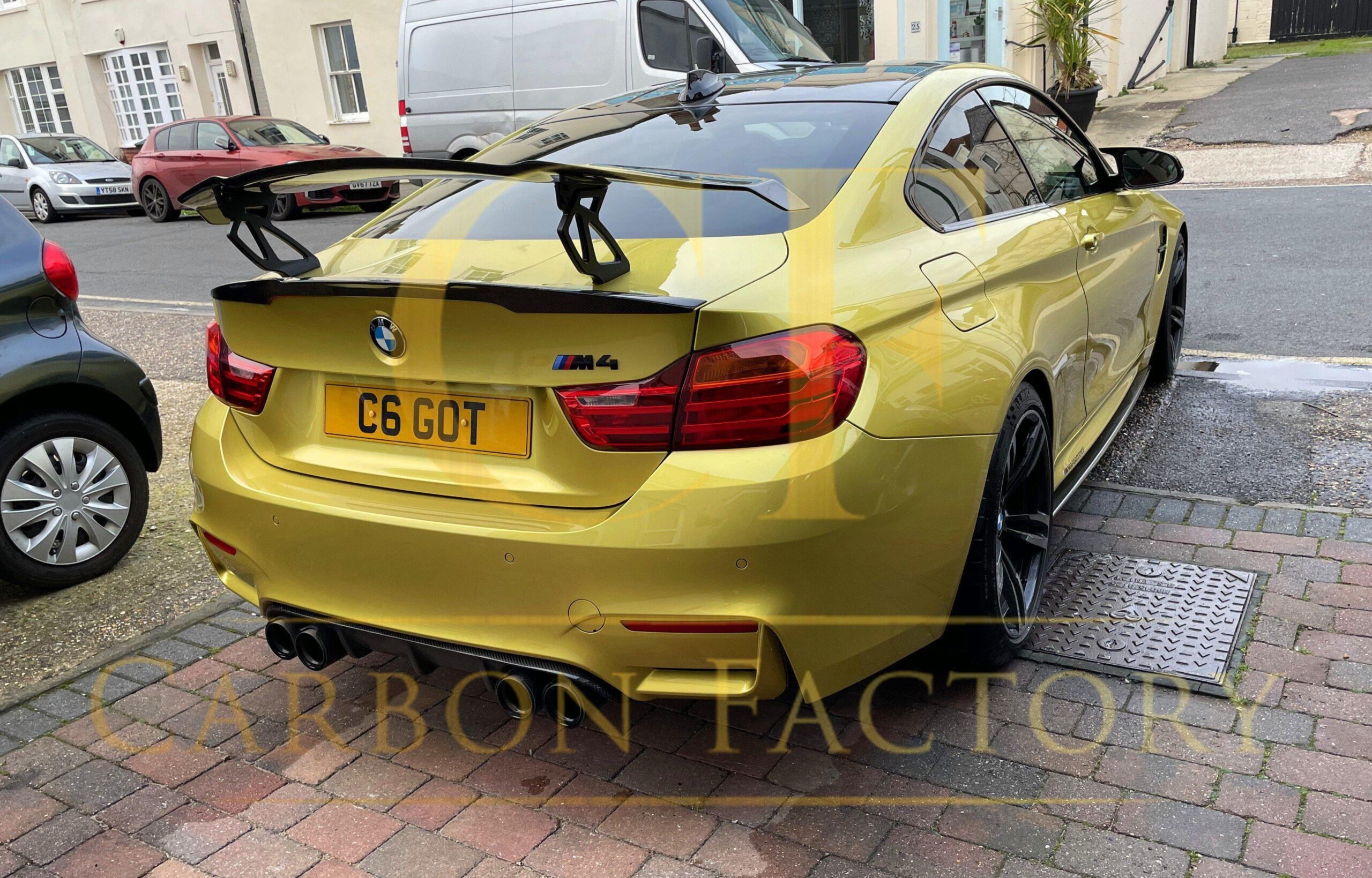 BMW F80 M3 F82 F83 M4 Carbon Fibre Boot Spoiler GTS V Style 14-20 - Image 4