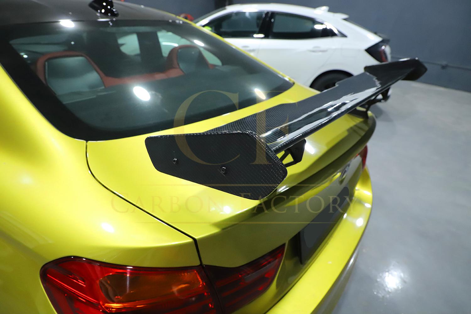 BMW F80 M3 F82 F83 M4 Carbon Fibre GTS2 Style GT Spoiler 14-20 - Image 4