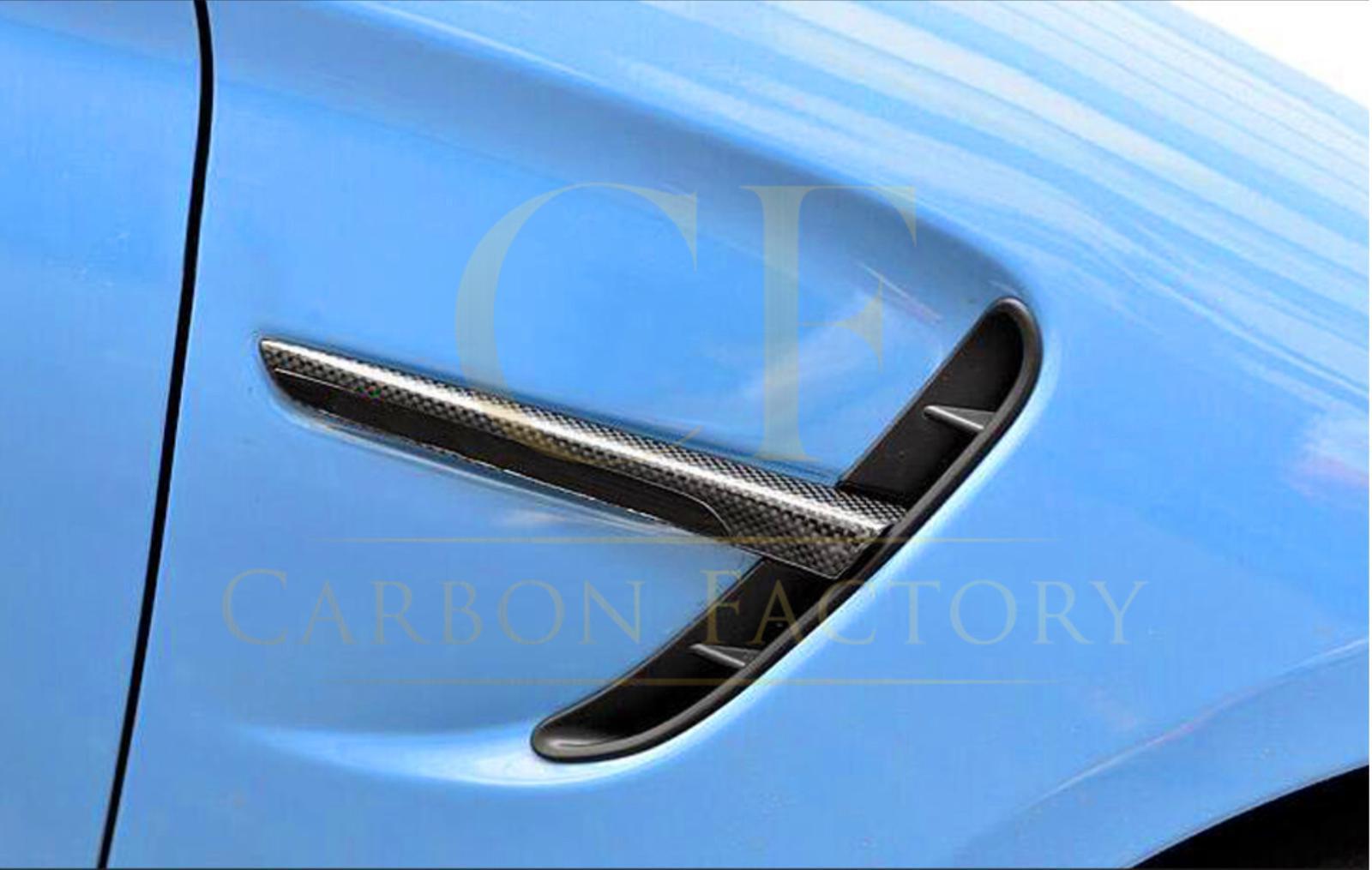 BMW F80 M3 F82 F83 M4 Carbon Fibre Side Fender Trims 14-20 - Image 2