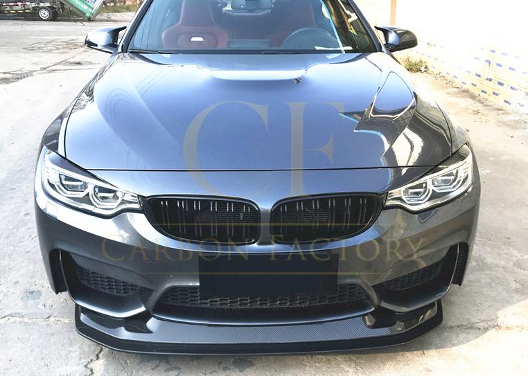 BMW F80 M3 F82 F83 M4 GTS Style Carbon Fibre Front Splitter 14-20 - Image 2