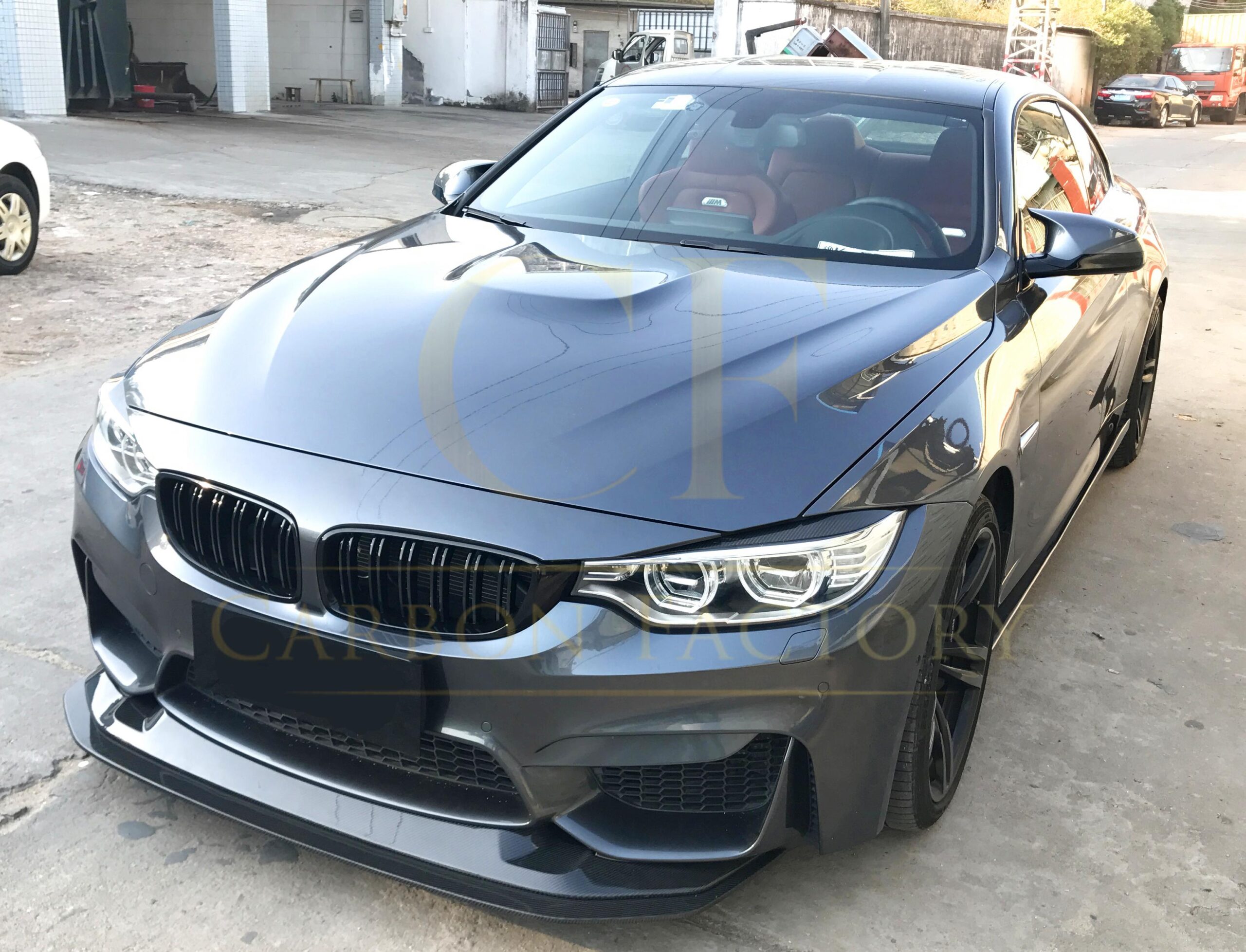 BMW F80 M3 F82 F83 M4 GTS Style Carbon Fibre Front Splitter 14-20 - Image 4
