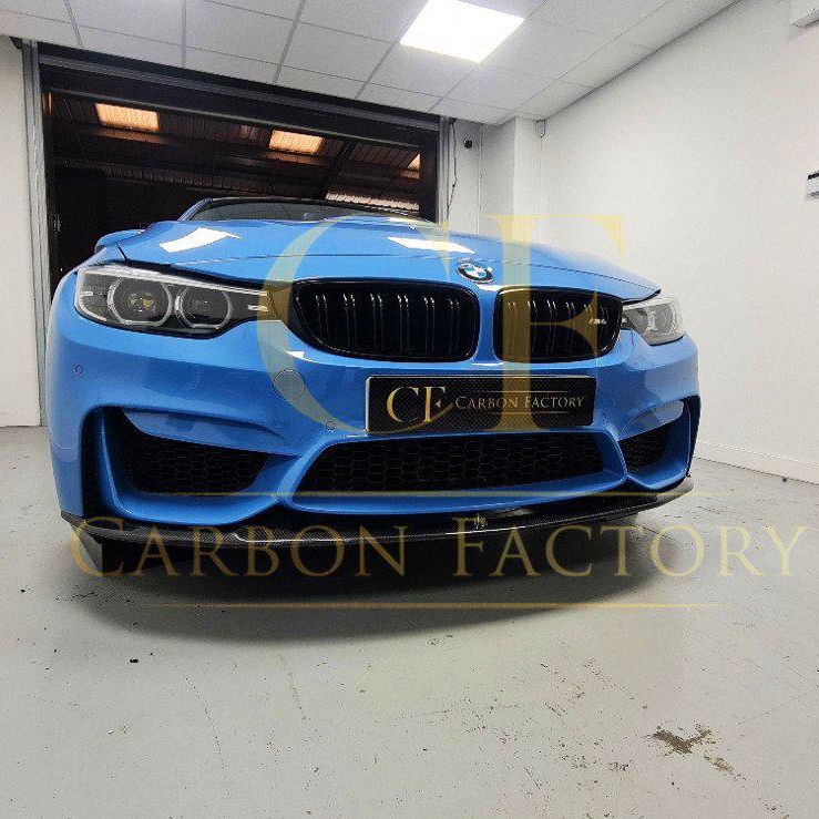 BMW F80 M3 F82 F83 M4 M Performance Style Carbon Fibre Front Splitter Bottom 14-20 - Image 3
